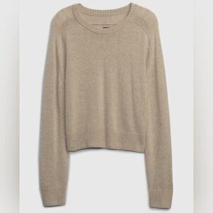 ☔️💛Gap Brown Cotton Blend Lightweight Cropped Sweater Small